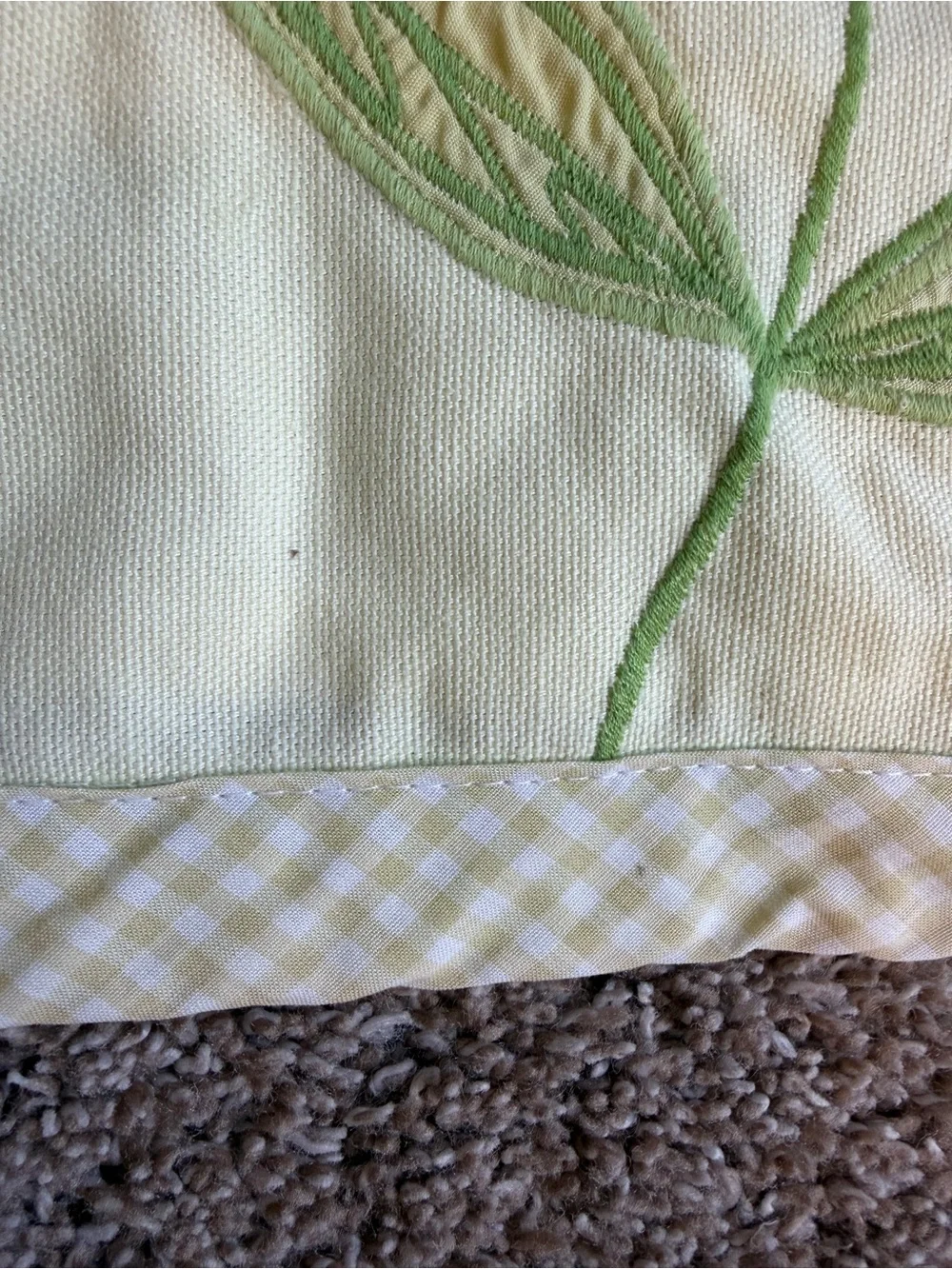 Pottery Barn Kids Yellow Green Pink Daisy Garden Window Valances Set 2 Flowers